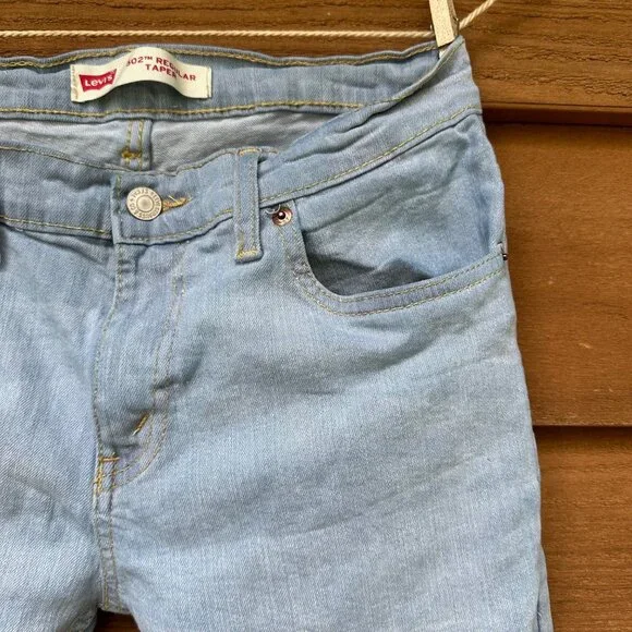 Levi’s 502 Boys Regular Taper Light Blue Jeans Size 16 - Picture 4 of 12
